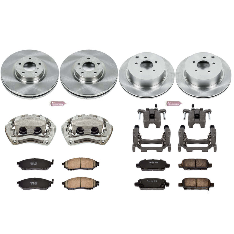 Power Stop KCOE6237 Autospecialty 1-Click Daily Driver Front And Rear Brake Kit for 2012-2013 Infiniti M35H product image