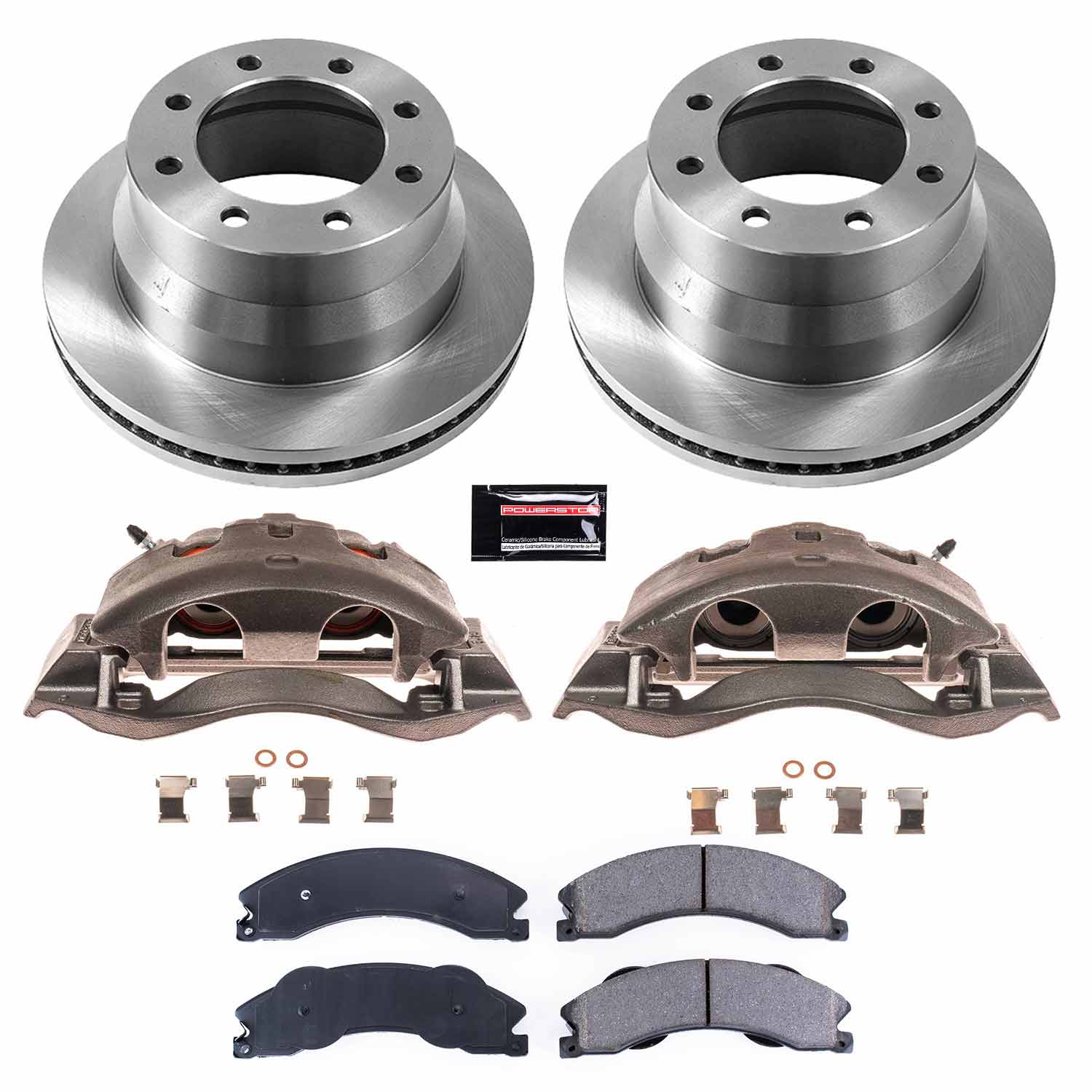 Power Stop KCOE6257 Rear Autospecialty 1-Click OE Replacement Pad And Rotor Kit With Calipers for 2009-2020 Chevrolet Express 3500 product image