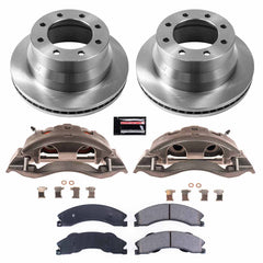 Power Stop KCOE6257 Rear Autospecialty 1-Click OE Replacement Pad And Rotor Kit With Calipers for 2009-2020 Chevrolet Express 3500 product image