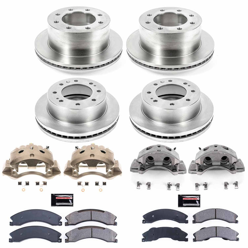 Power Stop KCOE6260 Autospecialty 1-Click OE Replacement Pad And Rotor Kit With Calipers for 2012-2019 Chevrolet Silverado 3500 HD product image