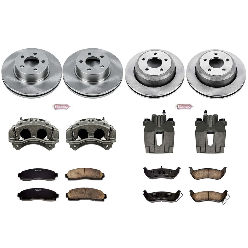 Power Stop KCOE6273 Autospecialty 1-Click Daily Driver Front And Rear Brake Kit for 2010-2011 Ford Ranger 4 Wheel Drive product image