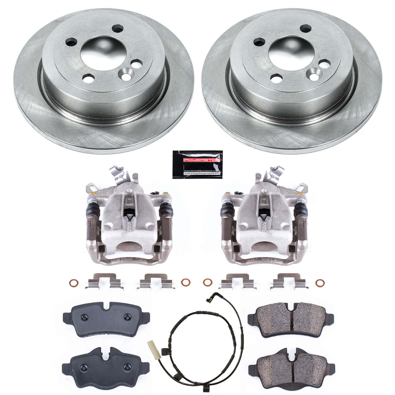 Power Stop KCOE6281 Autospecialty 1-Click OE Replacement Pad And Rotor Kit With Calipers for 2007 MINI Cooper Hatchback product image