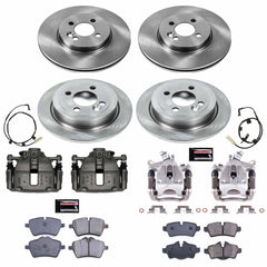 Power Stop KCOE6301 Autospecialty 1-Click OE Replacement Pad And Rotor Kit With Calipers for 2007 MINI Cooper S Hatchback product image