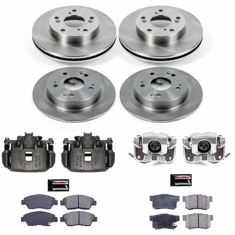 Power Stop KCOE6318 Autospecialty 1-Click Daily Driver Front And Rear Brake Kit for 2013-2015 Acura ILX product image