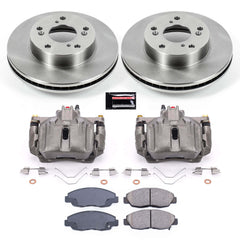 Power Stop KCOE6319 Autospecialty 1-Click OE Replacement Front Brake Kit With Calipers for 2012 Honda Civic DX, EX, EX-L, Hf, LX Sedan (4 Door) product image