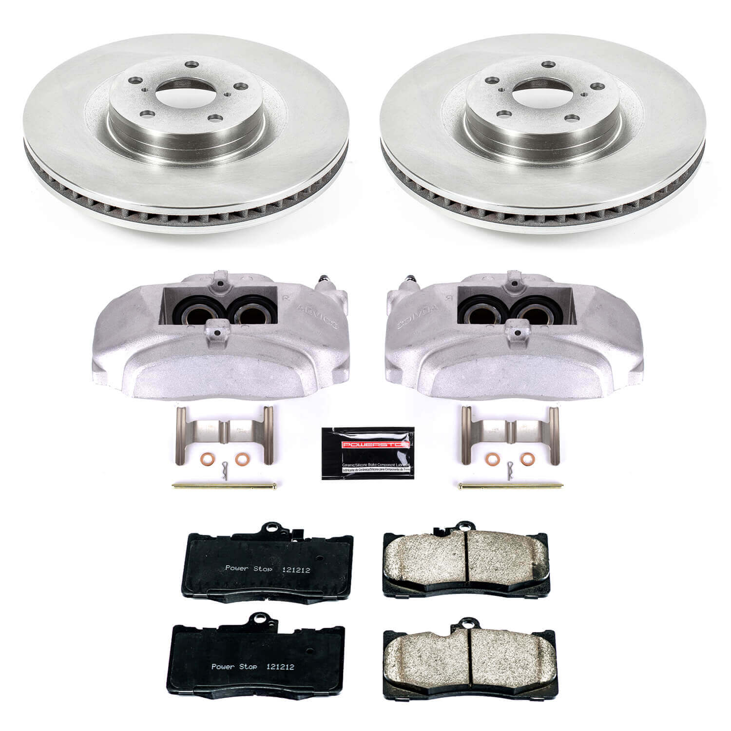 Power Stop KCOE6355 Autospecialty 1-Click OE Replacement Pad And Rotor Kit With Calipers for 2018-2019 Lexus GS300 Base product image
