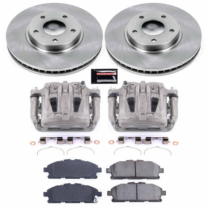 Power Stop KCOE6360 Autospecialty 1-Click OE Replacement Front Brake Kit With Calipers for 2011-2017 Nissan Quest product image