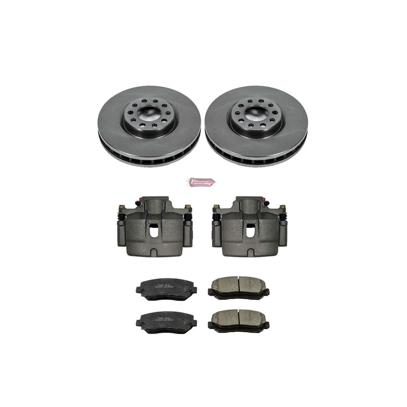 Power Stop KCOE6372 Autospecialty 1-Click Daily Driver Front Brake Kit