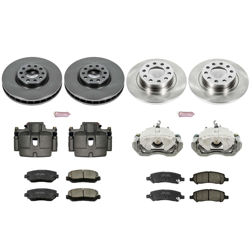 Power Stop KCOE6373 Autospecialty 1-Click Daily Driver Front And Rear Brake Kit for 2013-2016 Dodge Dart product image