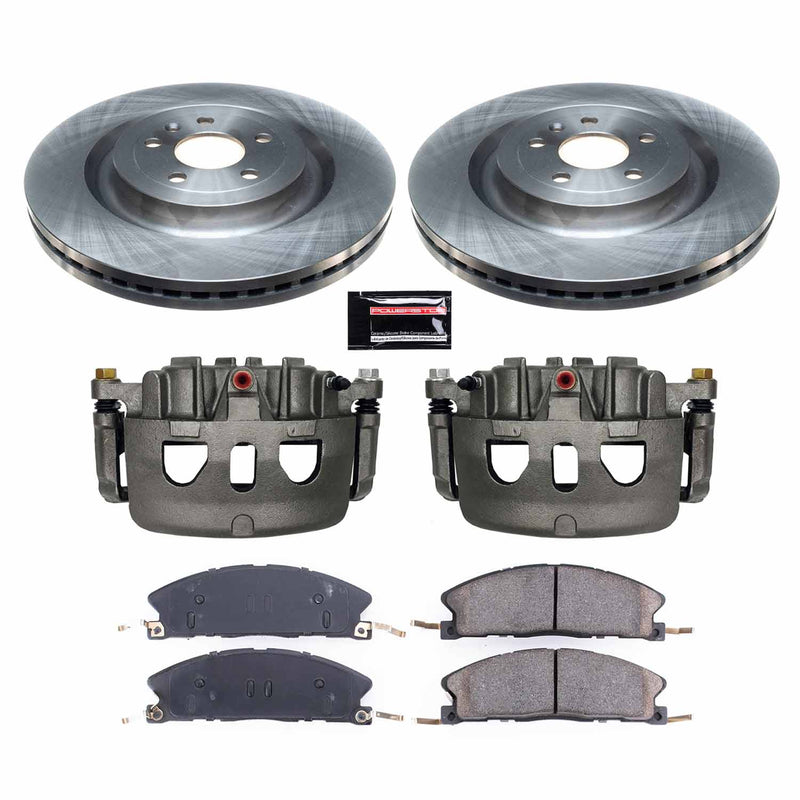 Power Stop KCOE6374 Autospecialty 1-Click Daily Driver Front Brake Kit for 2013-2017 Ford Explorer product image