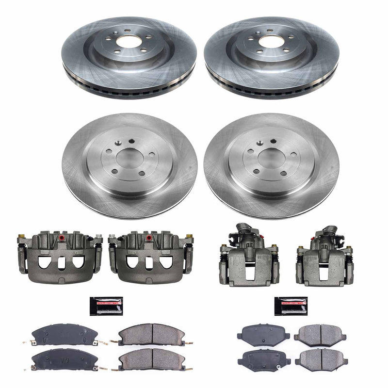 Power Stop KCOE6375 Autospecialty 1-Click Daily Driver Front And Rear Brake Kit for 2013-2017 Ford Explorer product image