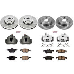 Power Stop KCOE6397 Autospecialty 1-Click OE Replacement Front And Rear Brake Kit With Calipers for 2013-2016 Ford C-Max Hybrid SE, Hybrid SEL product image