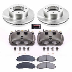 Power Stop KCOE6403 Front Autospecialty 1-Click OE Replacement Pad And Rotor Kit With Calipers for 2012-2022 Ford F-250 Super Duty 4 Wheel Drive product image