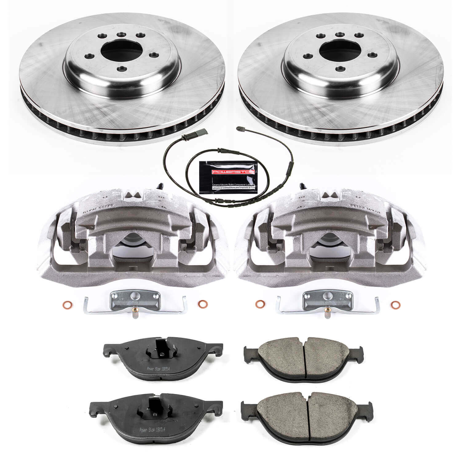 Power Stop KCOE6414 Autospecialty 1-Click OE Replacement Pad And Rotor Kit With Calipers for 2010-2015 BMW 550I GT product image