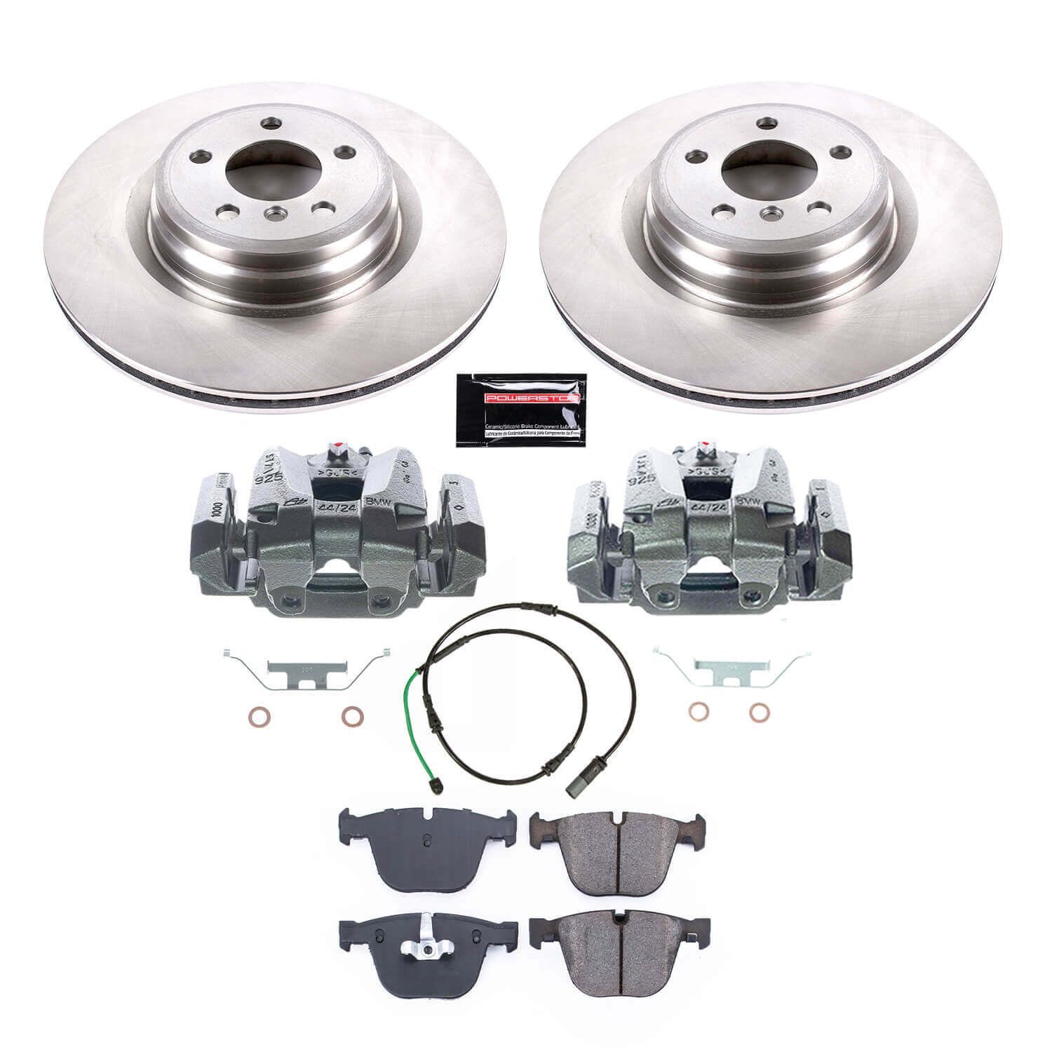 Power Stop KCOE6416 Rear Autospecialty 1-Click OE Replacement Pad And Rotor Kit With Calipers for 2010-2015 BMW 550I GT product image