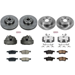 Power Stop KCOE6478 Autospecialty 1-Click OE Replacement Front And Rear Brake Kit With Calipers for 2013-2016 Ford Escape All Wheel Drive product image