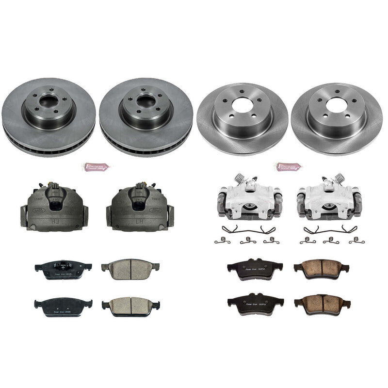 Power Stop KCOE6478 Autospecialty 1-Click OE Replacement Front And Rear Brake Kit With Calipers for 2013-2016 Ford Escape All Wheel Drive product image