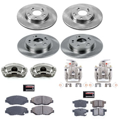 Power Stop KCOE6491 Autospecialty 1-Click OE Replacement Pad And Rotor Kit With Calipers for 2013-2015 Honda Accord LX, LX-S product image