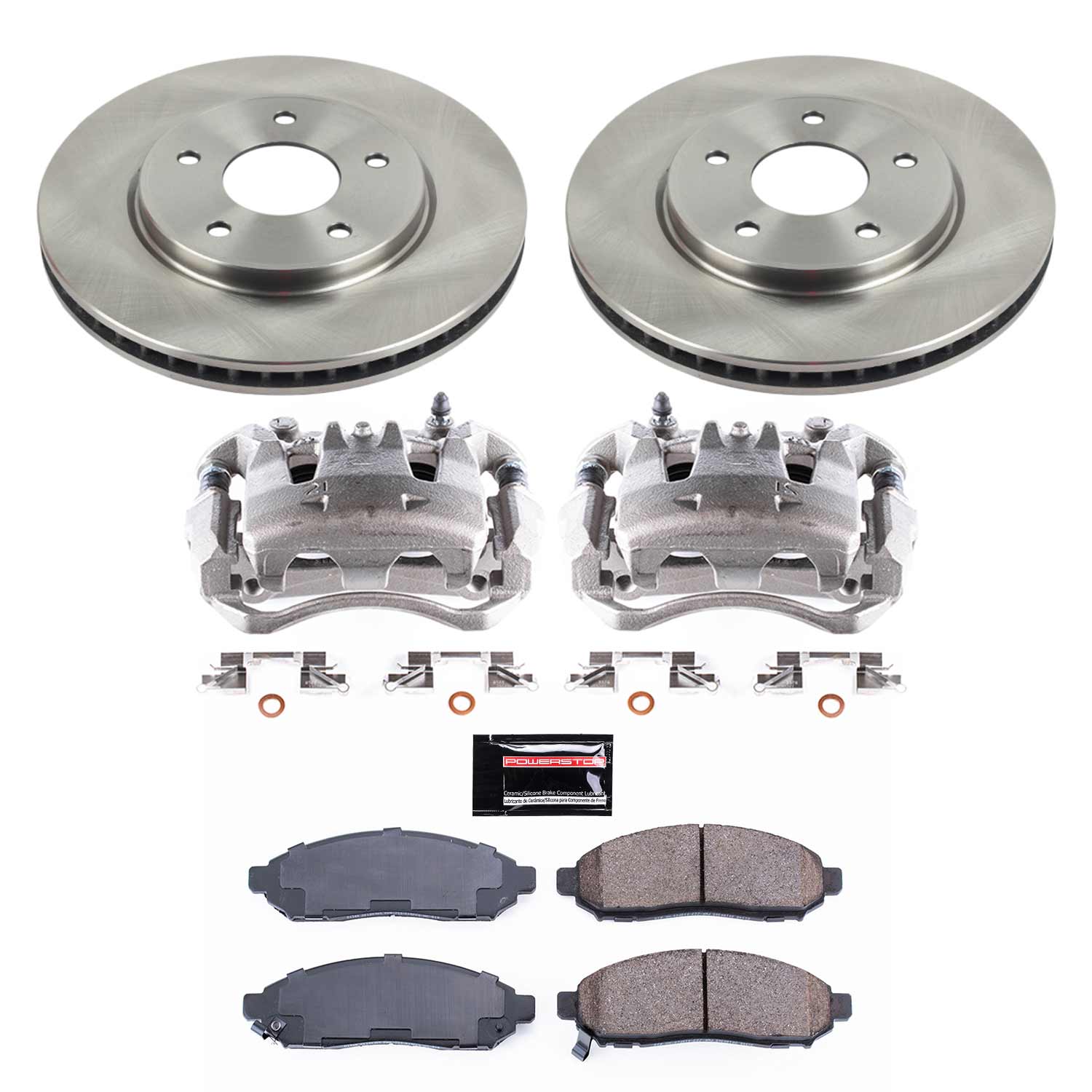 Power Stop KCOE6492 Autospecialty 1-Click OE Replacement Pad And Rotor Kit With Calipers for 2015-2018 Chevrolet City Express product image