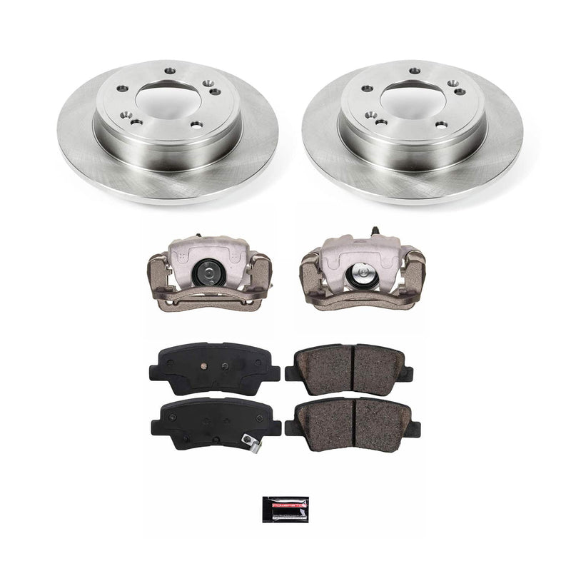Power Stop KCOE6502 Rear Autospecialty 1-Click OE Replacement Pad And Rotor Kit With Caliper for 2013-2017 Hyundai Elantra GT product image