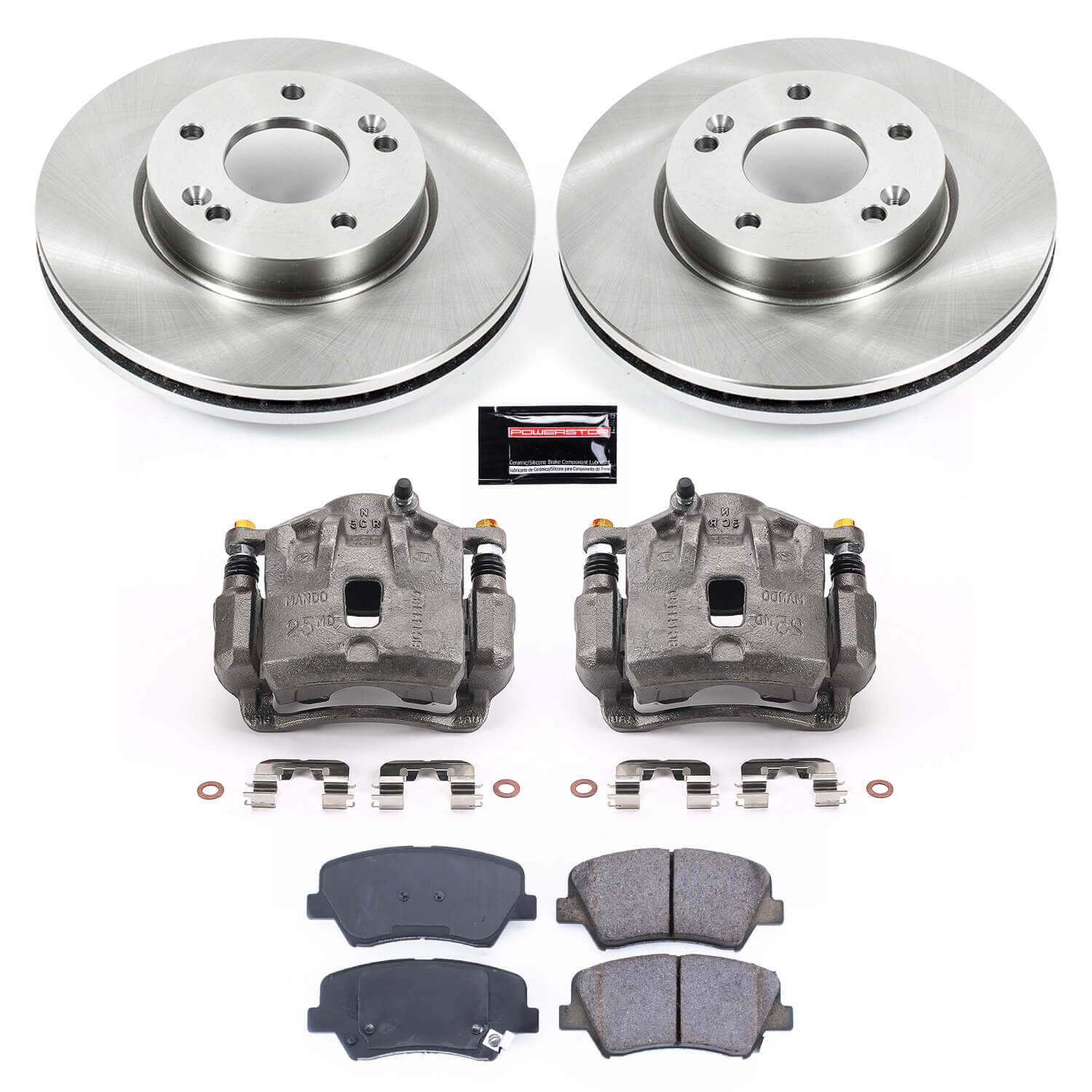 Power Stop KCOE6503 Autospecialty 1-Click OE Replacement Front Brake Kit With Calipers for 2011-2014 Hyundai Elantra Sedan (4 Door) product image