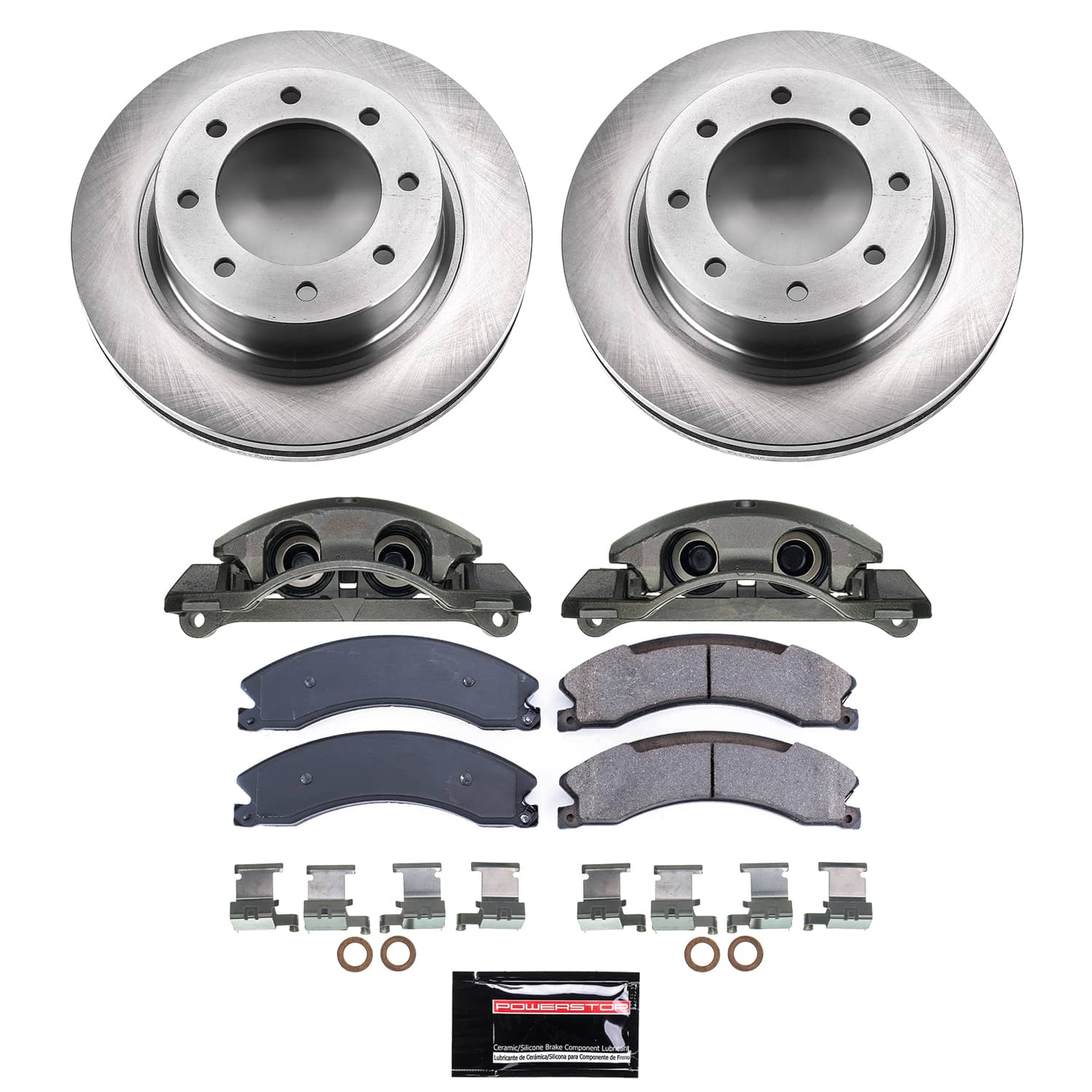 Power Stop KCOE6518A - Front Z17 Evolution Pad And Autospecialty 1-Click OE Replacement Rotor Kit With Calipers vehicle fitment brake part