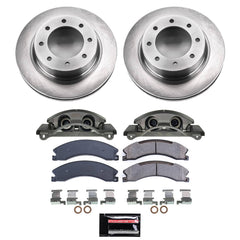 Power Stop KCOE6518A - Front Z17 Evolution Pad And Autospecialty 1-Click OE Replacement Rotor Kit With Calipers vehicle fitment brake part