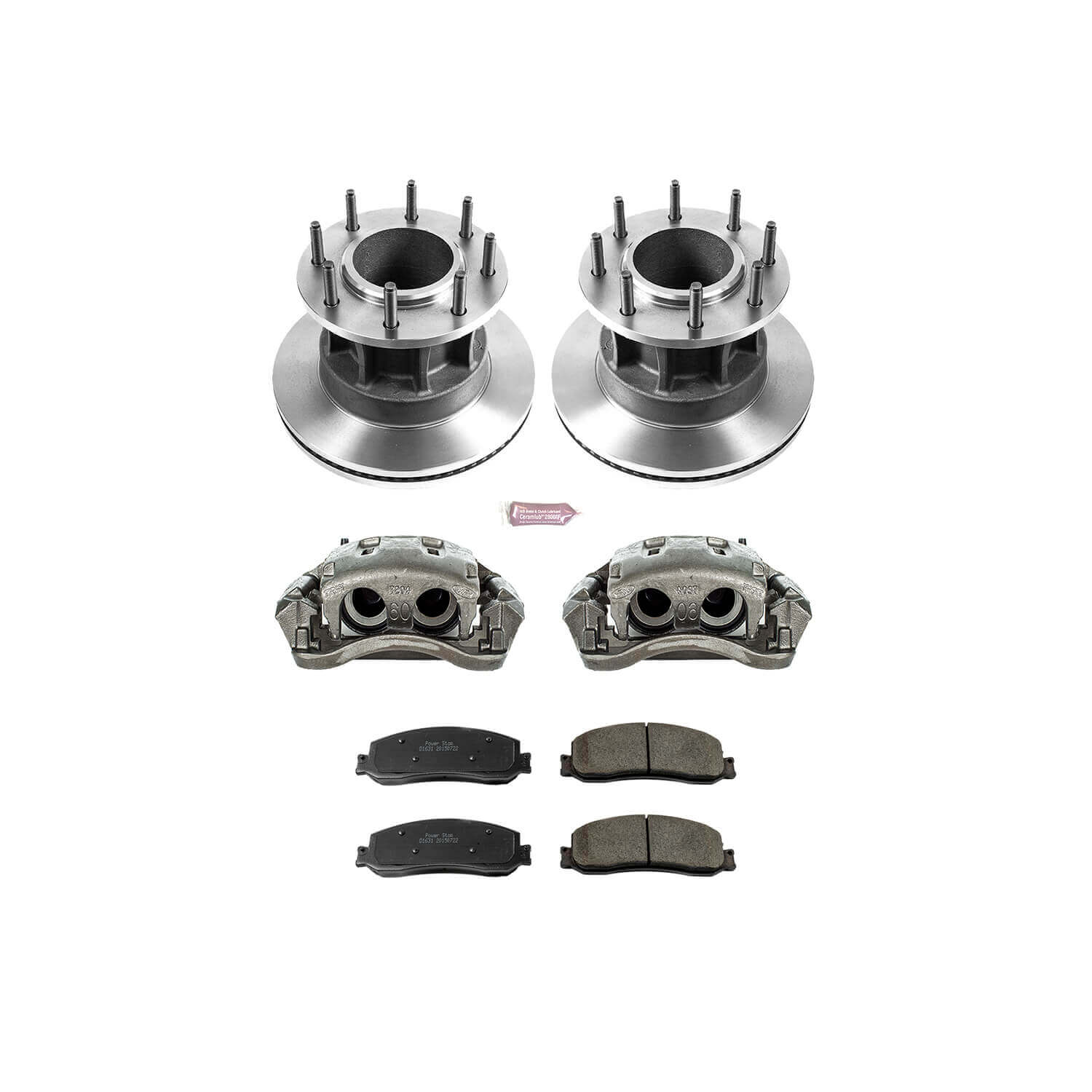 Power Stop KCOE6526 Autospecialty 1-Click Daily Driver Front Brake Kit for 2012 Ford F-350 Super Duty Rear Wheel Drive product image