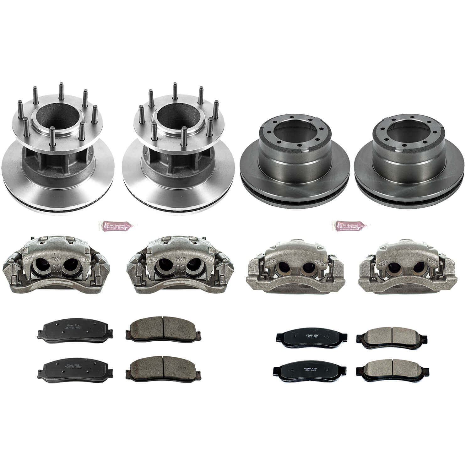 Power Stop KCOE6527 Autospecialty 1-Click Daily Driver Front And Rear Brake Kit for 2012 Ford F-350 Super Duty Rear Wheel Drive product image