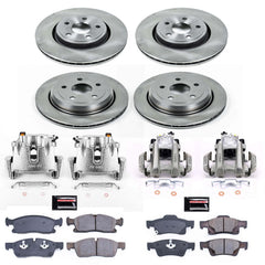 Power Stop KCOE6537 Autospecialty 1-Click OE Replacement Front And Rear Brake Kit With Calipers for 2013 Jeep Grand Cherokee Laredo, Limited, Overland product image