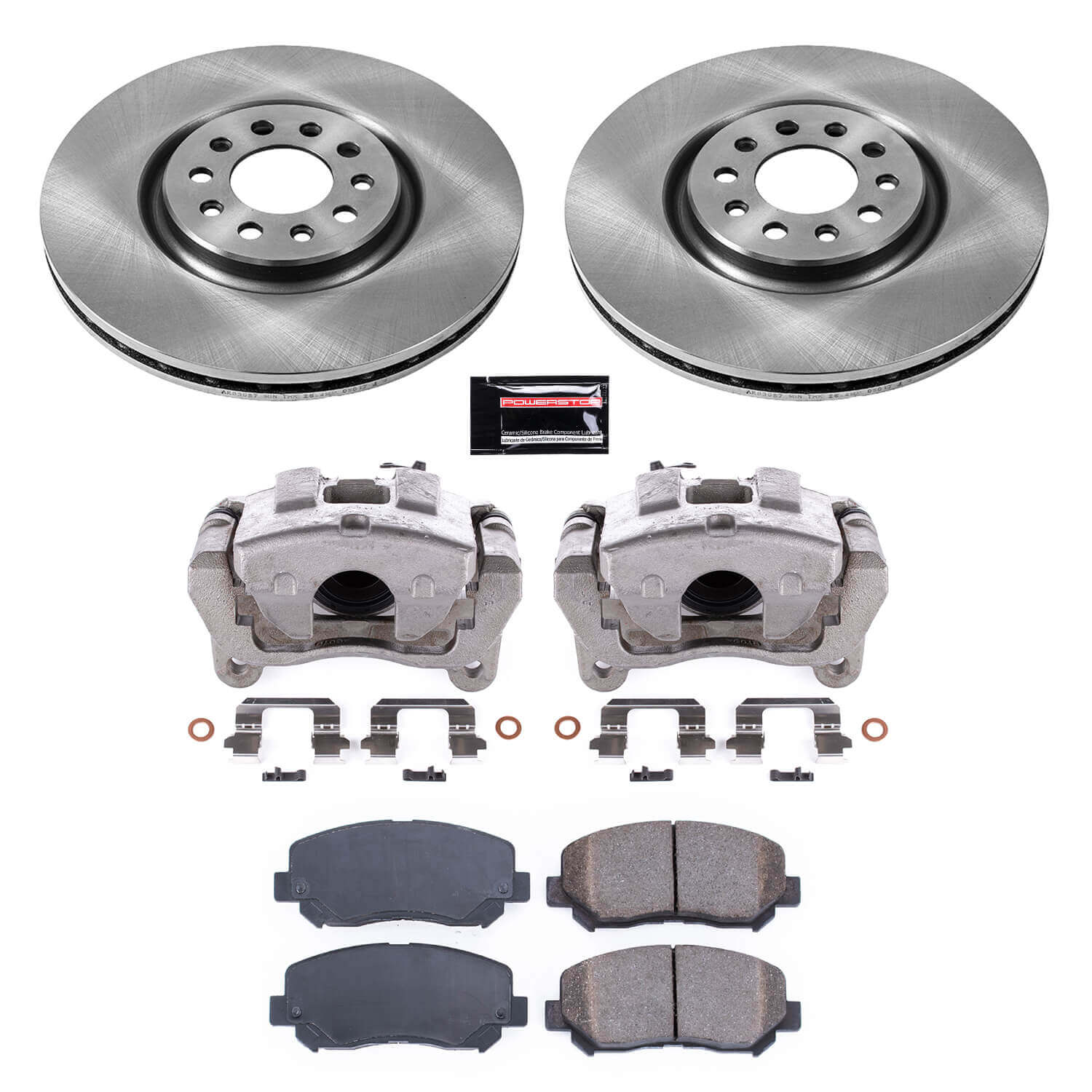 Power Stop KCOE6538 Autospecialty 1-Click OE Replacement Pad And Rotor Kit With Calipers for 2015-2017 Chrysler 200 product image