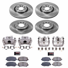 Power Stop KCOE6539 Autospecialty 1-Click OE Replacement Pad And Rotor Kit With Calipers for 2015-2017 Chrysler 200 product image