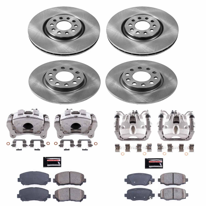 Power Stop KCOE6539 Autospecialty 1-Click OE Replacement Pad And Rotor Kit With Calipers for 2015-2017 Chrysler 200 product image