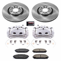 Power Stop KCOE6540 Autospecialty 1-Click OE Replacement Pad And Rotor Kit With Calipers for 2014-2015 Jeep Cherokee product image