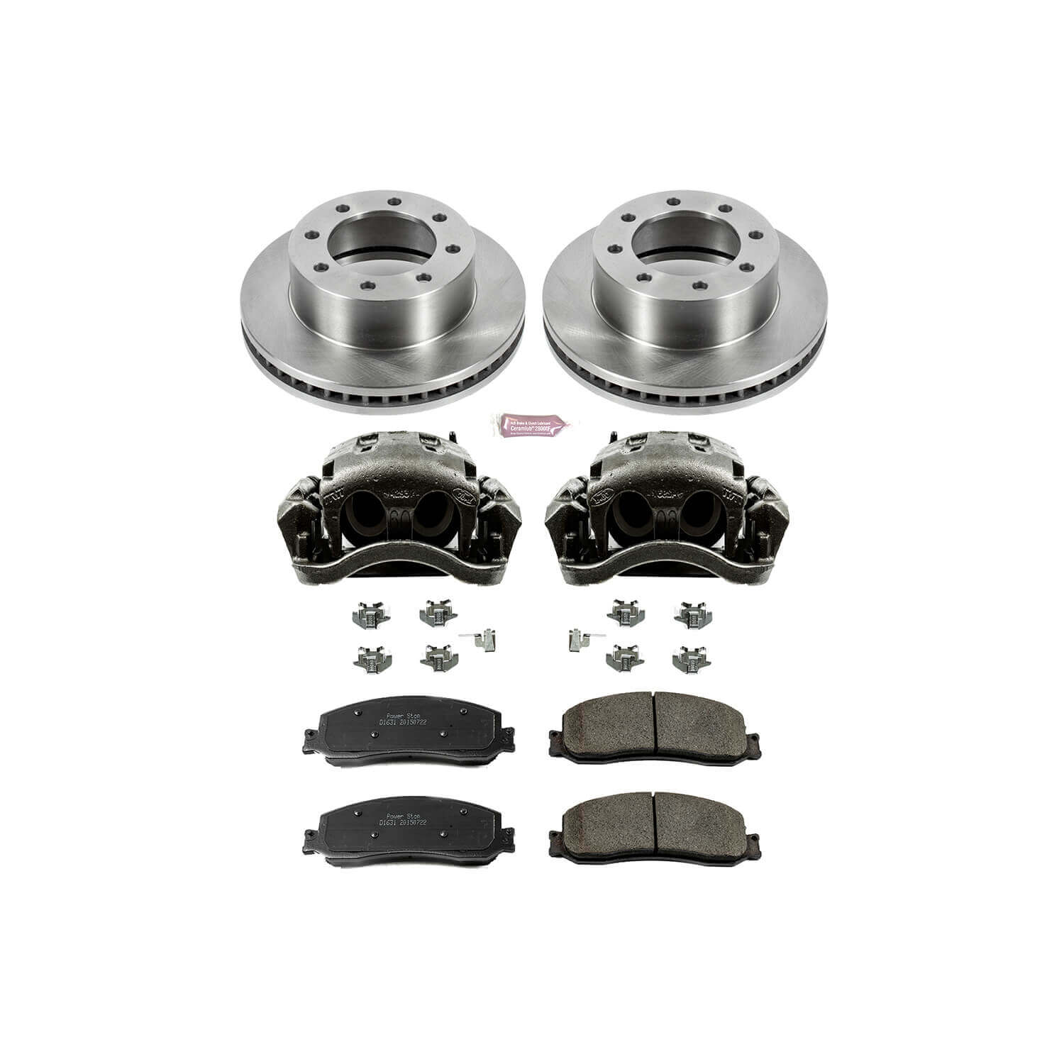 Power Stop KCOE6545 Autospecialty 1-Click Daily Driver Front Brake Kit for 2012 Ford F-250 Super Duty 4 Wheel Drive product image