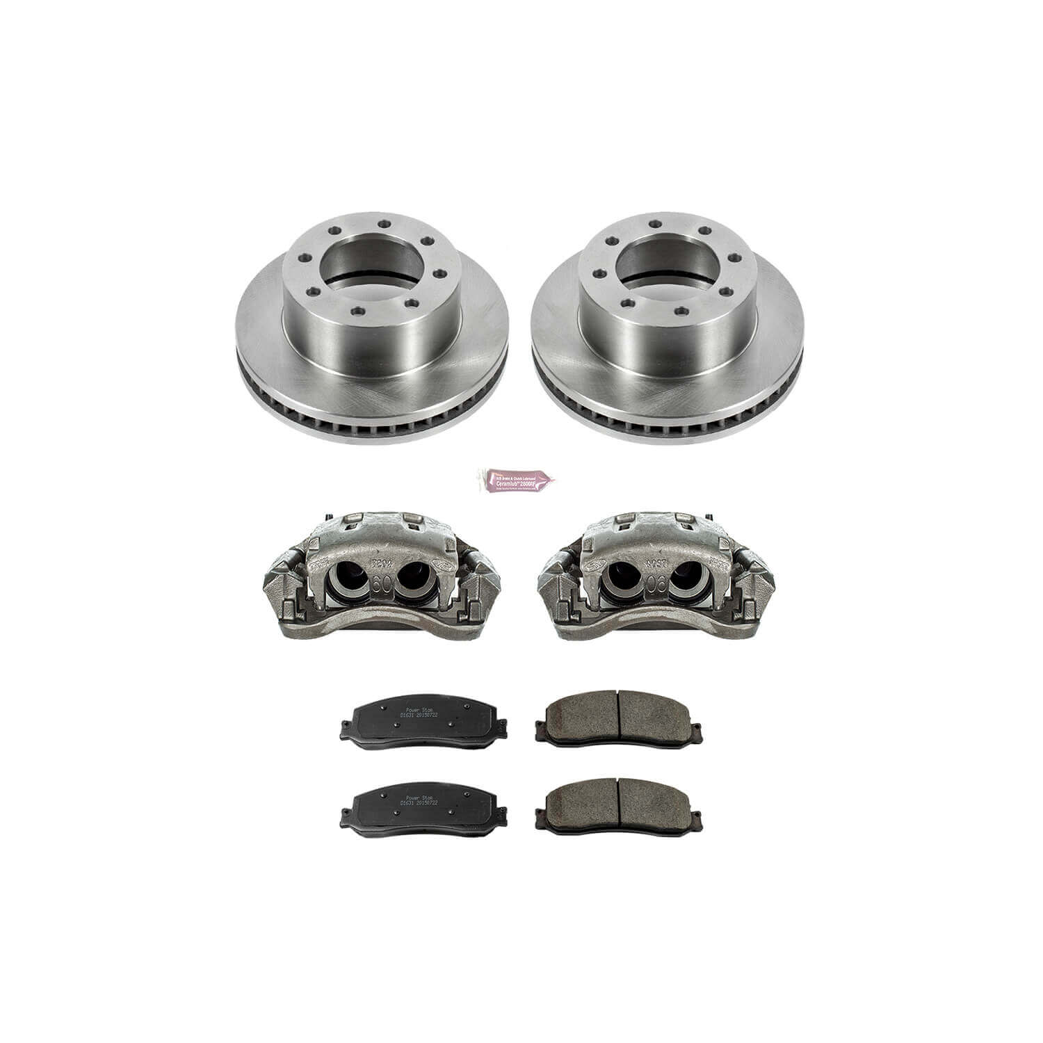 Power Stop KCOE6545A Autospecialty 1-Click Daily Driver Front Brake Kit for 2012 Ford F-350 Super Duty 4 Wheel Drive product image