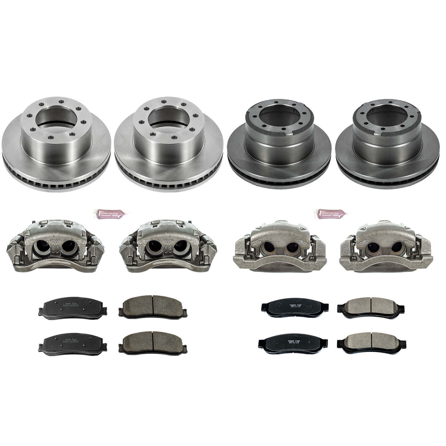 Power Stop KCOE6546 Autospecialty 1-Click Daily Driver Front And Rear Brake Kit for 2012 Ford F-350 Super Duty 4 Wheel Drive product image