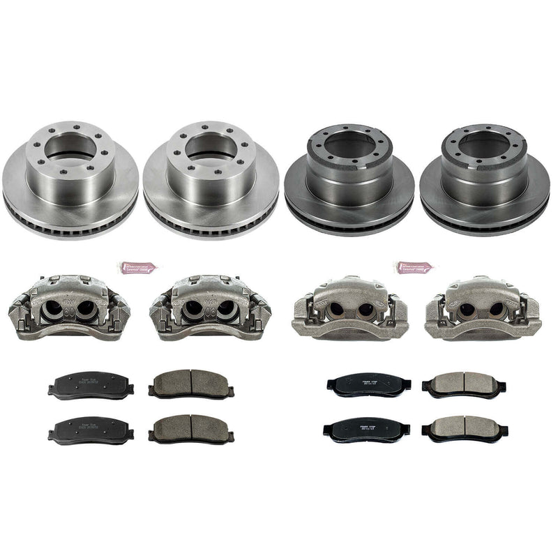 Power Stop KCOE6546 Autospecialty 1-Click Daily Driver Front And Rear Brake Kit for 2012 Ford F-350 Super Duty 4 Wheel Drive product image