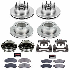Power Stop KCOE6551 Autospecialty 1-Click Daily Driver Front And Rear Brake Kit for 2012 Ford F-250 Super Duty Rear Wheel Drive product image