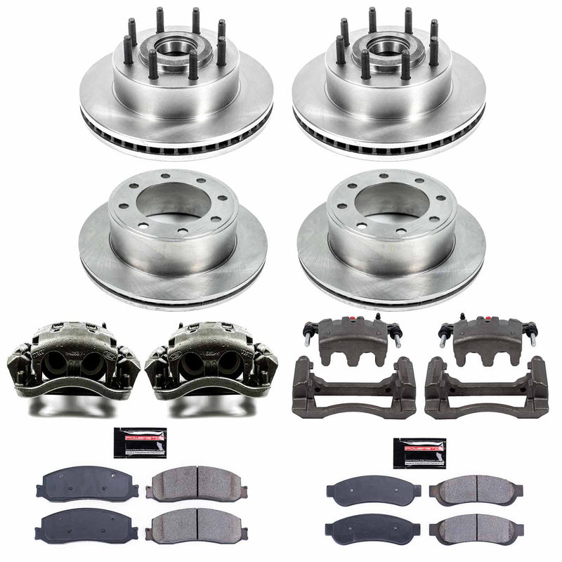Power Stop KCOE6551 Autospecialty 1-Click Daily Driver Front And Rear Brake Kit for 2012 Ford F-250 Super Duty Rear Wheel Drive product image