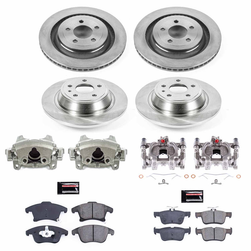 Power Stop KCOE6556A Autospecialty 1-Click OE Replacement Pad And Rotor Kit With Calipers for 2013 Ford Fusion S, SE, SE Hybrid, Titanium, Titanium Hybrid product image