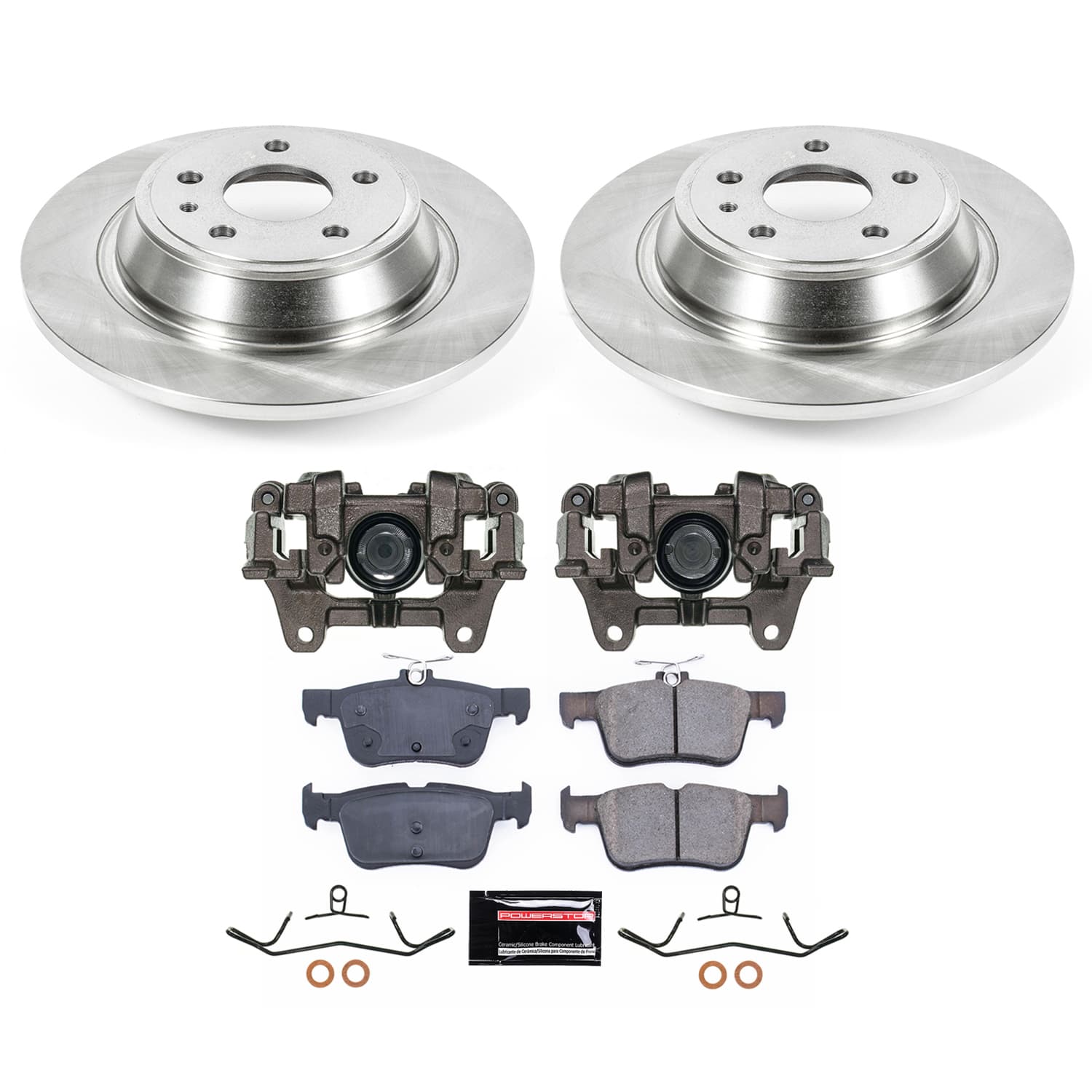 Power Stop KCOE6559B - Rear Z17 Evolution Pad And Autospecialty 1-Click OE Replacement Rotor Kit With Calipers vehicle fitment brake part