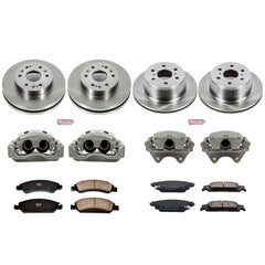 Power Stop KCOE6560 Autospecialty 1-Click Daily Driver Front And Rear Brake Kit for 2015-2020 Cadillac Escalade product image