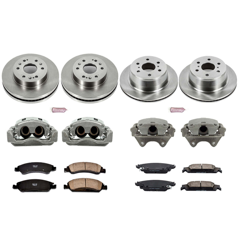 Power Stop KCOE6560 Autospecialty 1-Click Daily Driver Front And Rear Brake Kit for 2015-2020 Cadillac Escalade product image