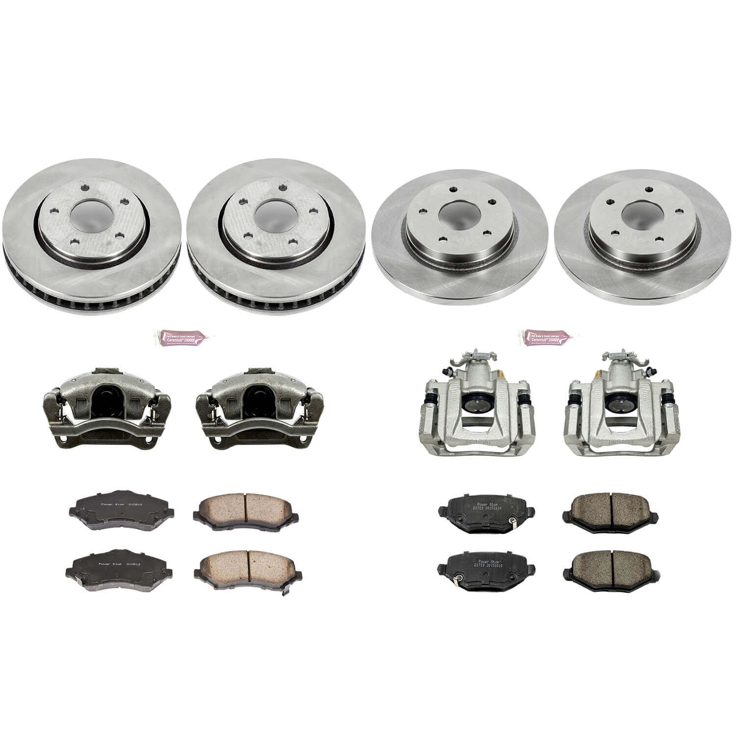 Power Stop KCOE6563 Autospecialty 1-Click Daily Driver Front And Rear Brake Kit for 2012-2016 Chrysler Town & Country product image