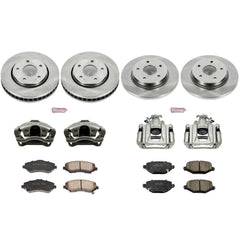 Power Stop KCOE6563 Autospecialty 1-Click Daily Driver Front And Rear Brake Kit for 2012-2016 Chrysler Town & Country product image
