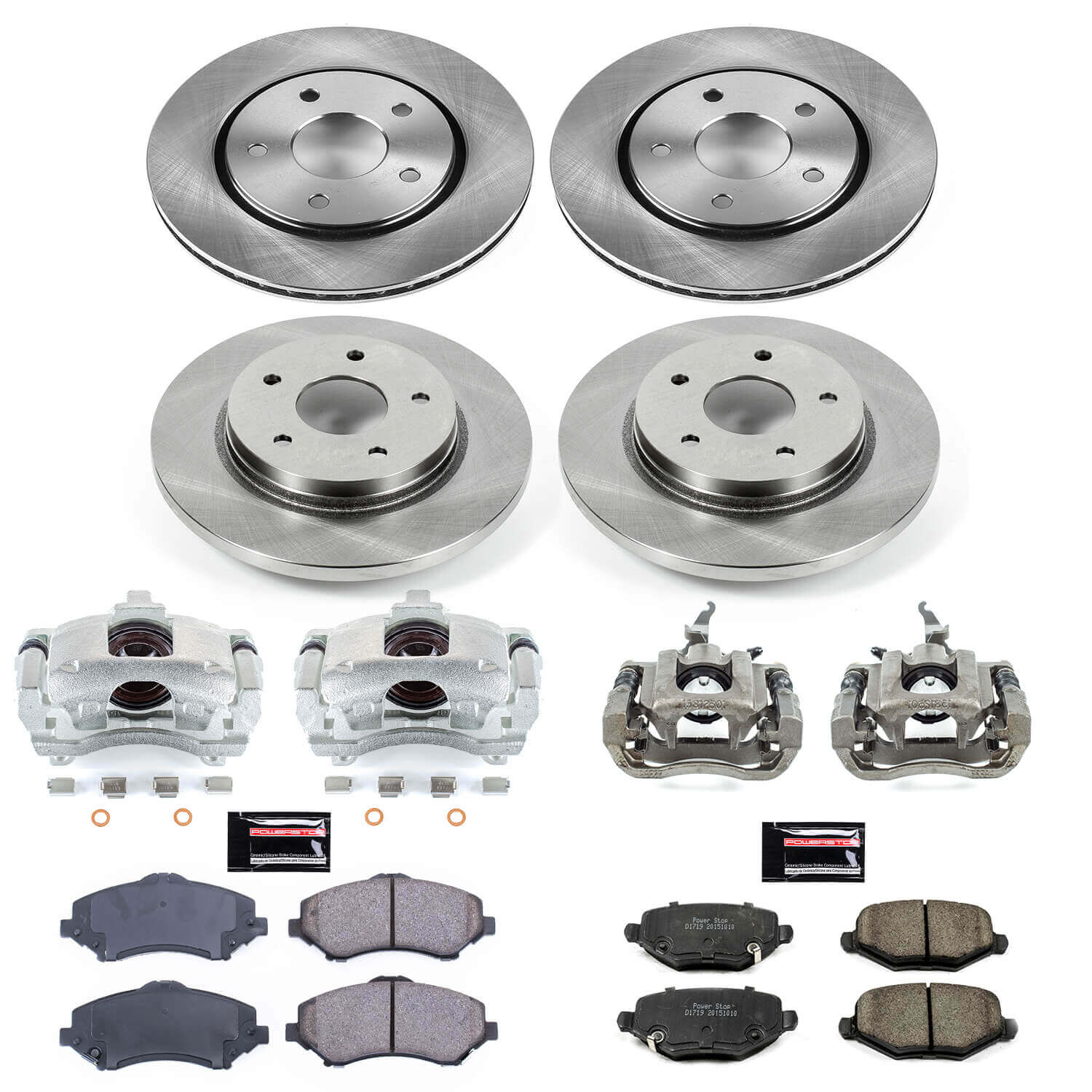 Power Stop KCOE6563A Autospecialty 1-Click OE Replacement Pad And Rotor Kit With Calipers for 2013 Dodge Journey product image