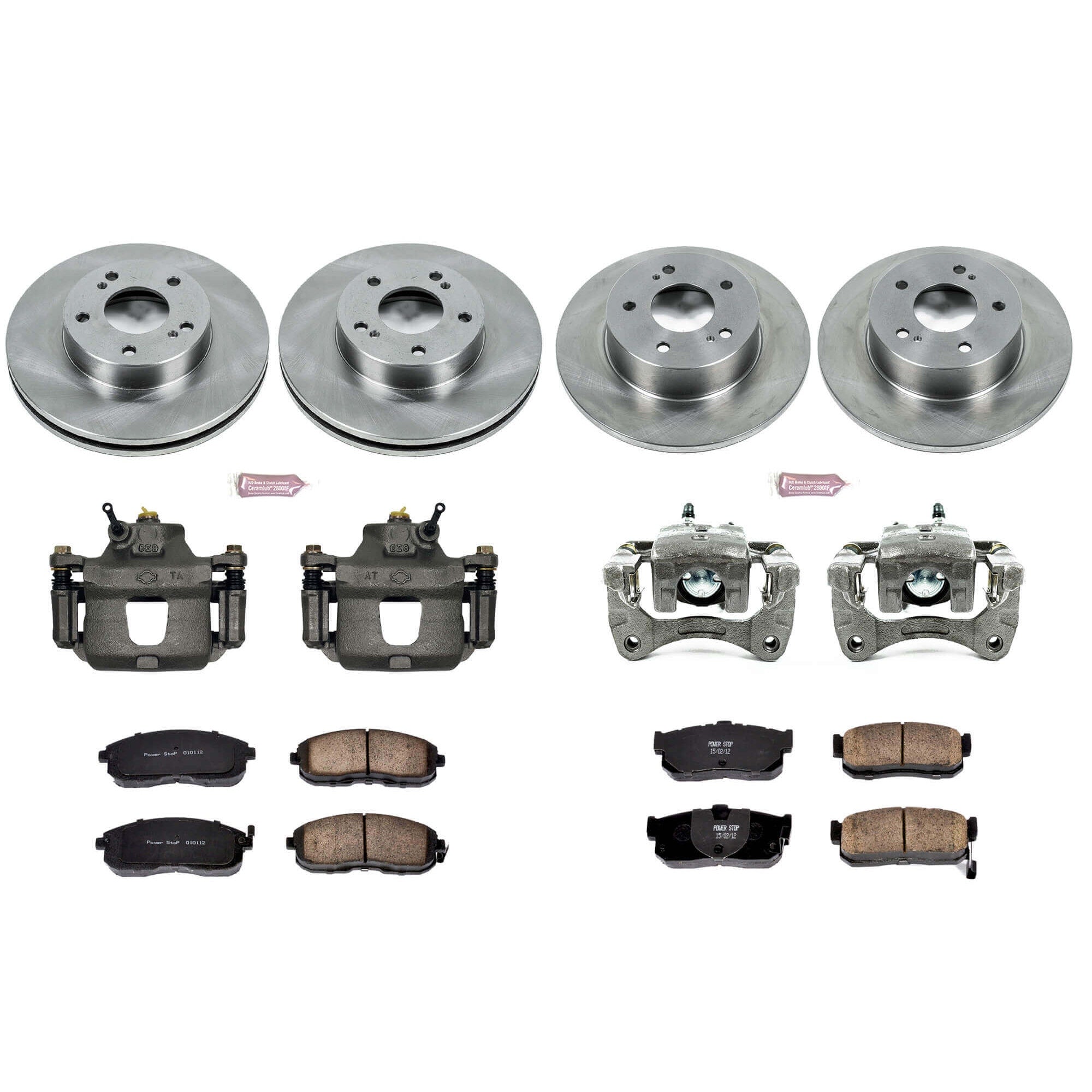 Power Stop KCOE662 Autospecialty 1-Click Daily Driver Front And Rear Brake Kit for 1996-1999 Infiniti I30 product image