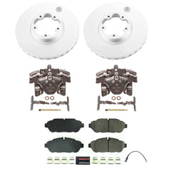 Power Stop KCOE6700 Front And Rear Autospecialty 1-Click OE Replacement Pad And Rotor Kit With Calipers for 2000-2003 Mercedes-Benz CLK430 product image