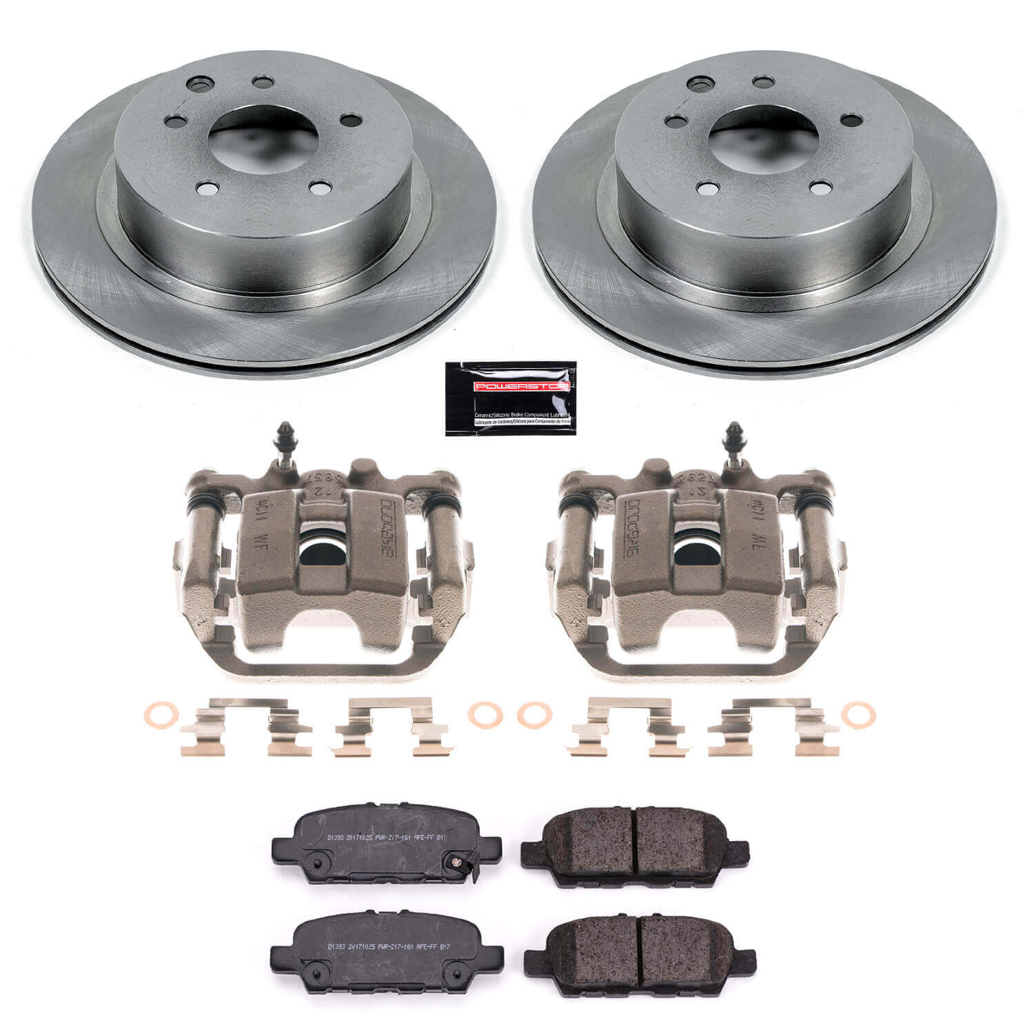 Power Stop KCOE6761A Autospecialty 1-Click OE Replacement Pad And Rotor Kit With Calipers for 2011-2025 Nissan Leaf product image